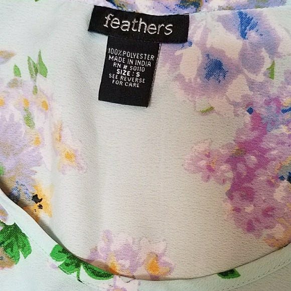 Beautiful floral Dress  mint green Sz S - Picture 5 of 5